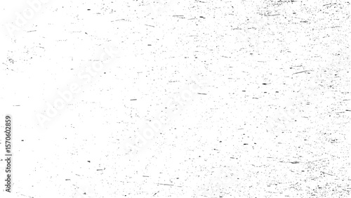 Worn black grunge texture. Dark grainy texture on white background. Dust overlay textured. Grain noise particles. Weathered effect. Torn graininess pattern. Vector illustration