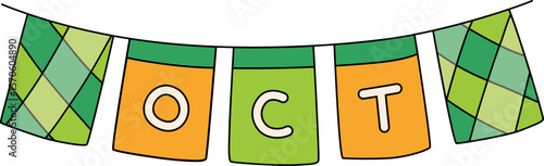 Oktoberfest bunting flag

