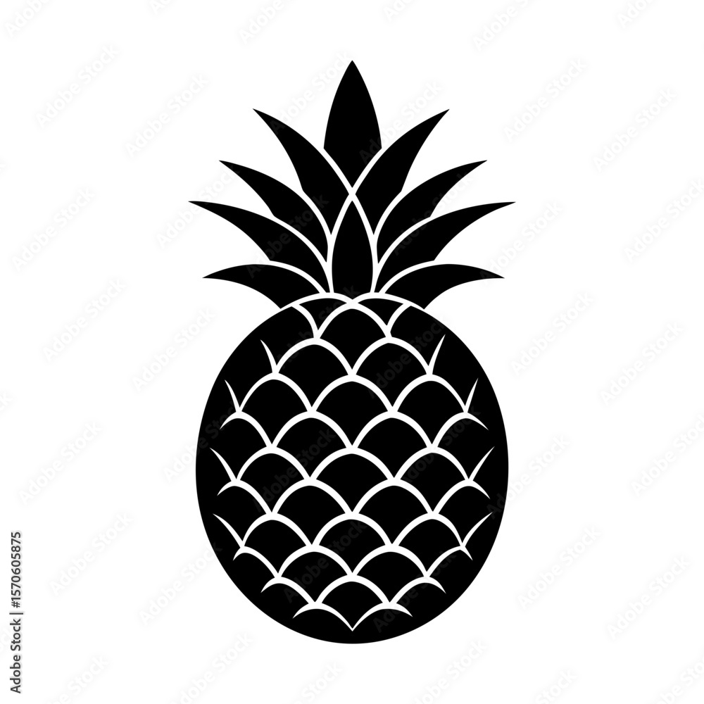 Obraz premium Pineapple Clipart Vector illustration