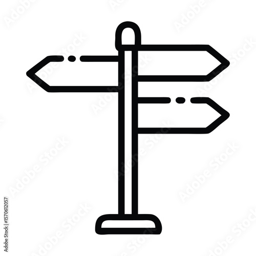 Direction indicator icon outline direction indicator vector icon
