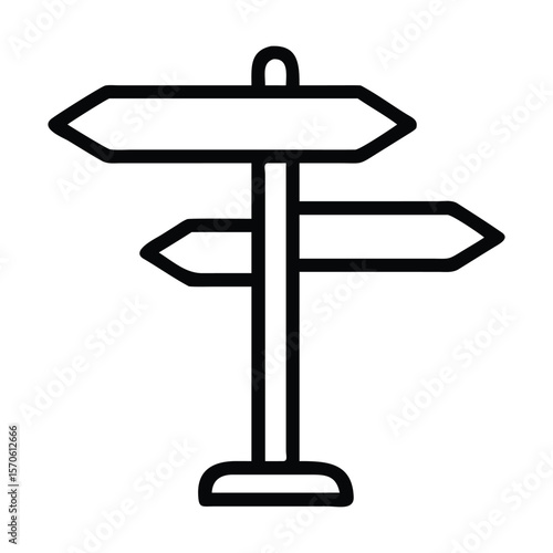 Direction indicator icon outline direction indicator vector icon
