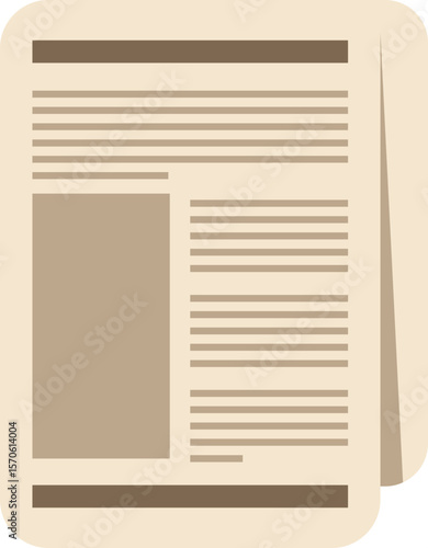 Flat Newspaper Layout 