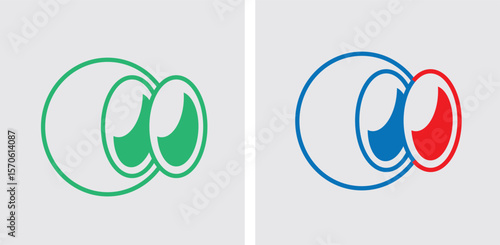 Stereoscopic Vision — Normal Fusion (Left) vs. Disrupted Fusion in Strabismus (Right)