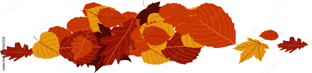 Fototapeta premium Pile Autumn Leaves