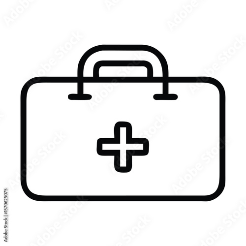 First aid kit icon outline first aid kit vector icon for web design