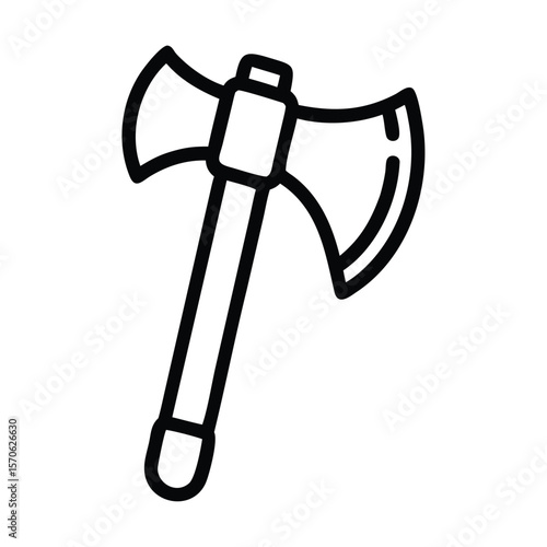 Axe icon vector design template in white background