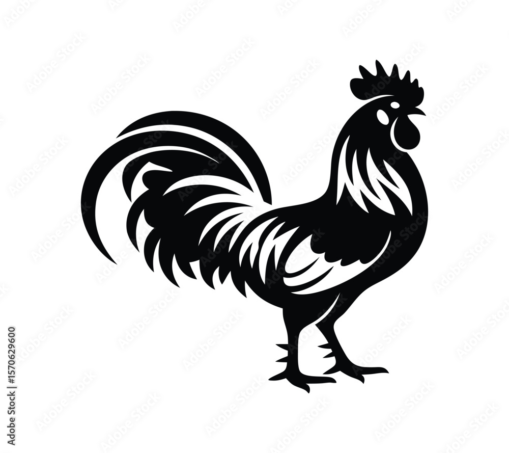 Simple Rooster Icon Vector for Agriculture Brands
On White Background Simple Rooster Icon Vector for Agriculture Brands
On White Background