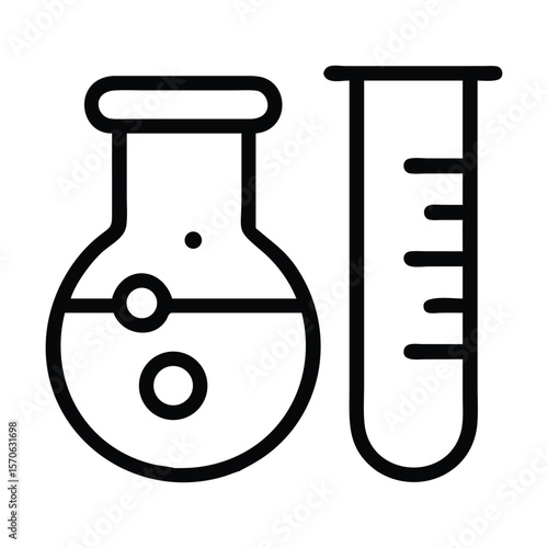 Mixing chemical vector illustration style