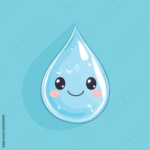 World water day, Save the Water and world, vector style simple color