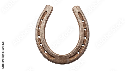 Photos metal horseshoe isolated on transparent background