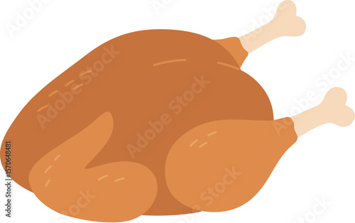 Simple Chicken Turkey Thanksgiving Element

