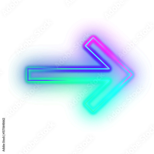 Gradient Neon Arrow