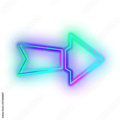 Gradient Neon Arrow