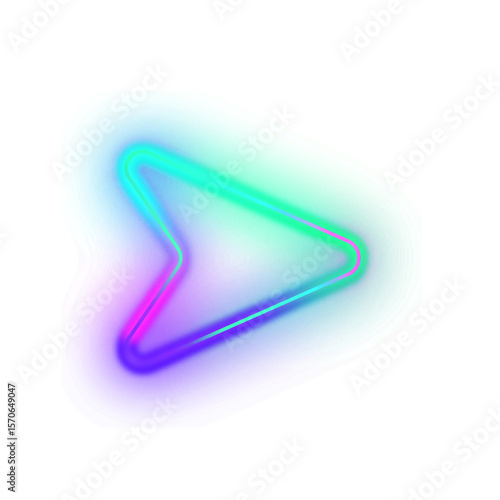 Gradient Neon Arrow