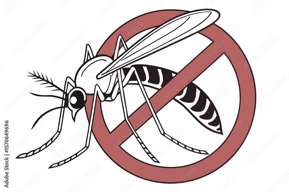 Fototapeta premium insect, anti-mosquito, bug, forbidden sign