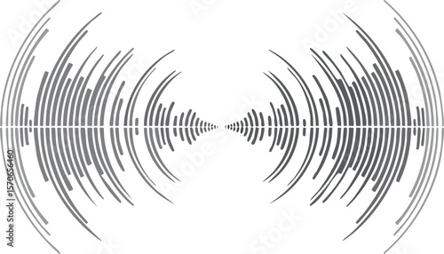 Sound wave. Radial music equalizer pattern. Circle spectrum graphic. Round abstract graphic beat. Frequency voice effect.beat, burst, effect, explosion, graph, graphic, music, ray, ripple, round, 