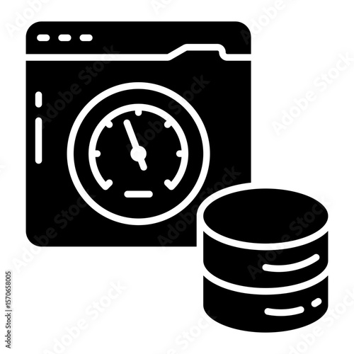 Modern design icon of web speed optimization