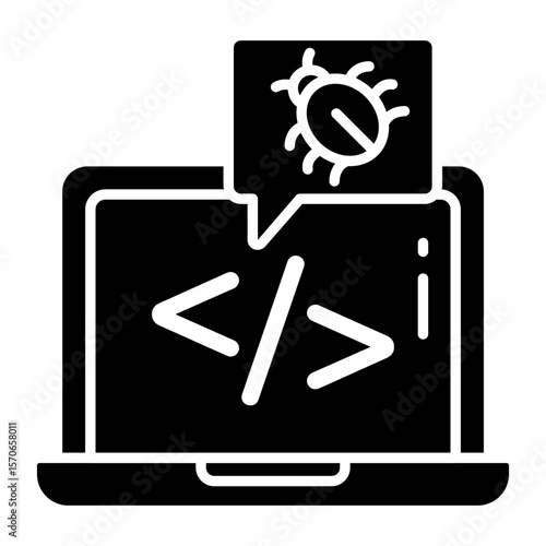 An icon design of server mining cart