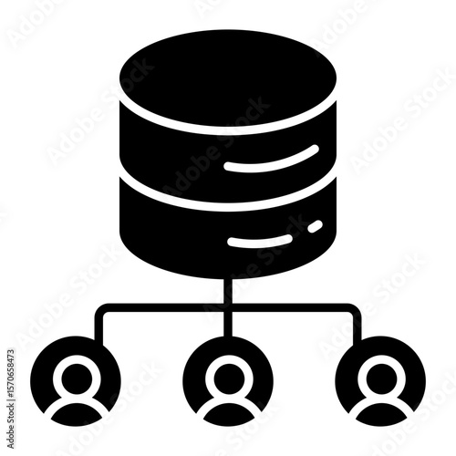 An icon design of database users