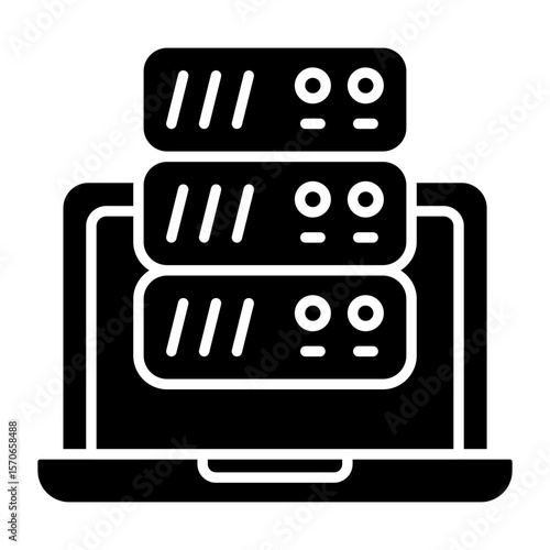 A perfect design icon of online server