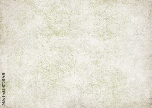 Vintage Grunge Old Paper Background Texture with Subtle Green Tone and Distressed Surface