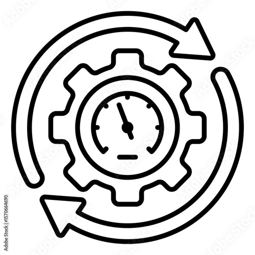 Modern design icon of efficiency