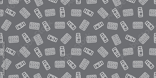医療アイコンのシームレスパターン・背景素材
Modern Seamless Background Pattern Featuring Medical Icons and Healthcare Equipment in Flat Vector Design