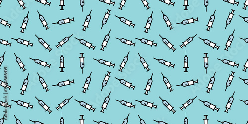 医療アイコンのシームレスパターン・背景素材
Modern Seamless Background Pattern Featuring Medical Icons and Healthcare Equipment in Flat Vector Design