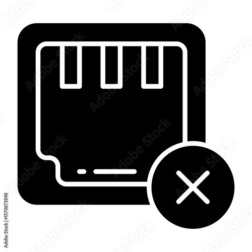Trendy design icon of no ethernet