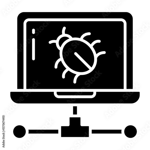 Trendy design icon of system bug