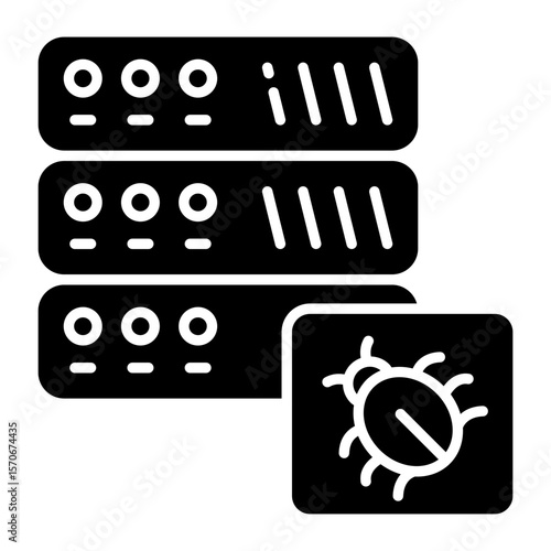 An icon design of server bug
