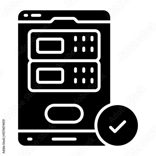 An icon design of mobile server
