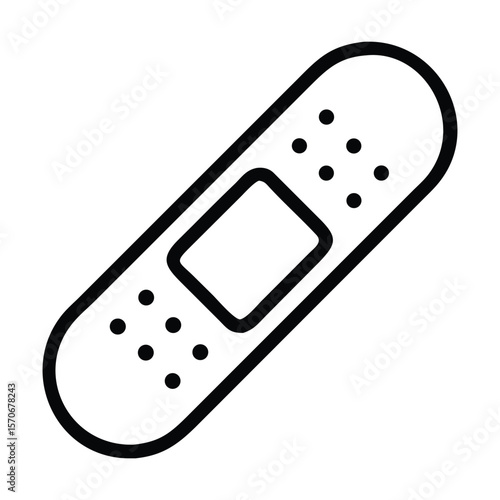 
Band aid icon set injury bandage vector symbol medical