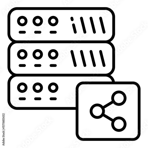 An icon design of share server