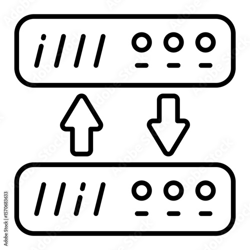 An icon design of server transfer