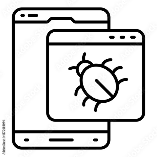 Perfect design icon of web bug