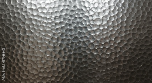 Hammered Metal Texture: Silver Sheen, Abstract Background