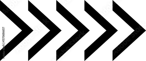 Dynamic moving arrow symbol isolated on transparent background. Speed, acceleration, fast sign vector illustration.