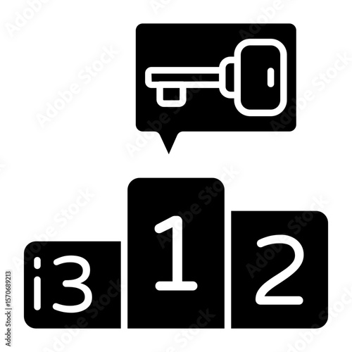 Position ranking board, icon of leaderboard