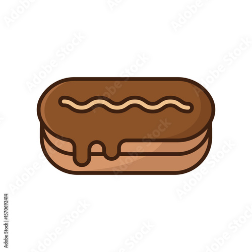 eclair icon vector design template simple and clean