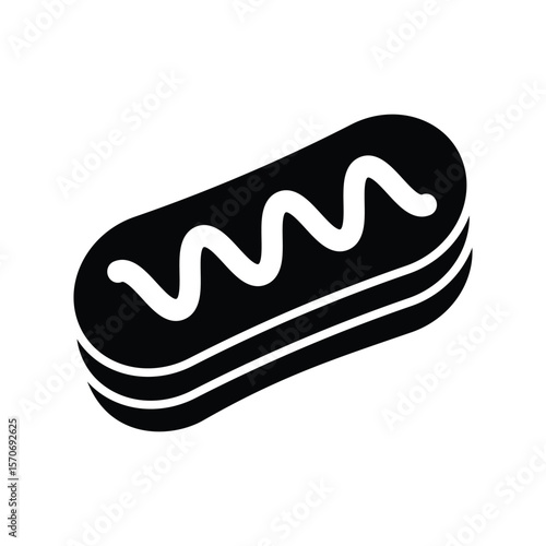 eclair icon vector design template simple and clean