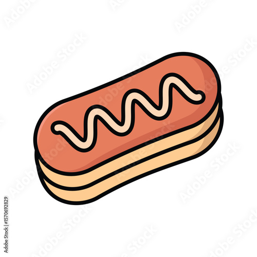 eclair icon vector design template simple and clean