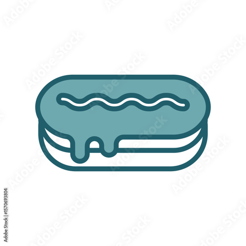 eclair icon vector design template simple and clean