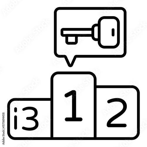 Position ranking board, icon of leaderboard
