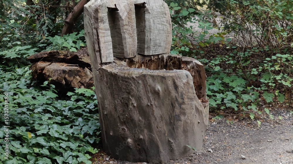 wooden bench in the park wooden bench in the park