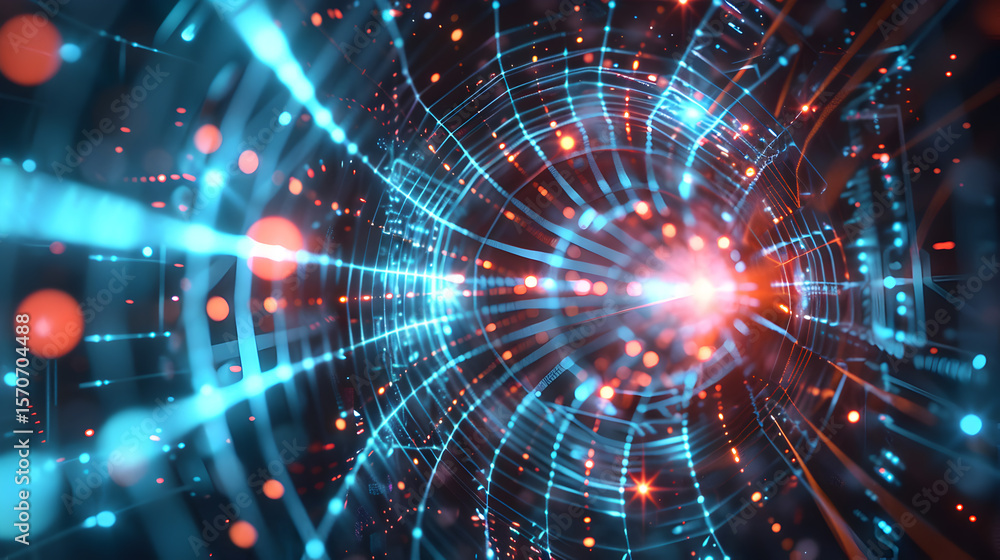 Obraz premium Quantum Computing Concept