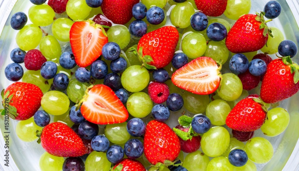 Obraz premium Infused Water with Fruit Shapes