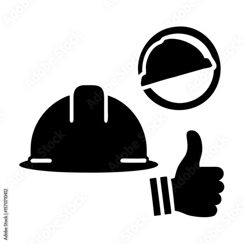 hard hat and gloves