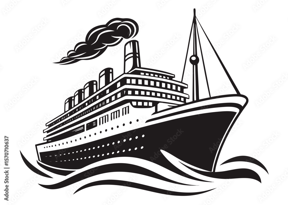 Fototapeta premium yacht in the sea