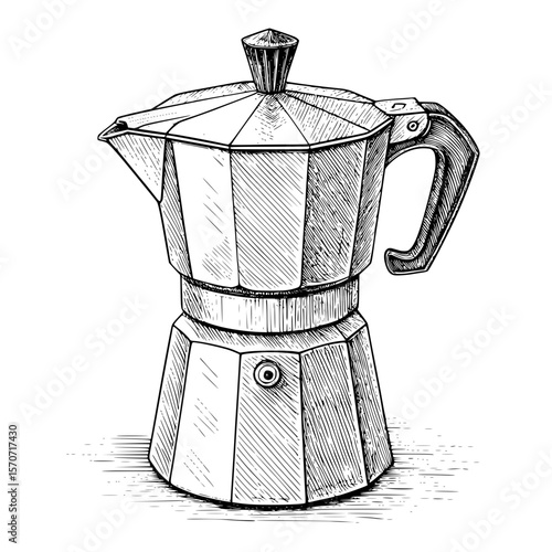 coffee maker isolated on white